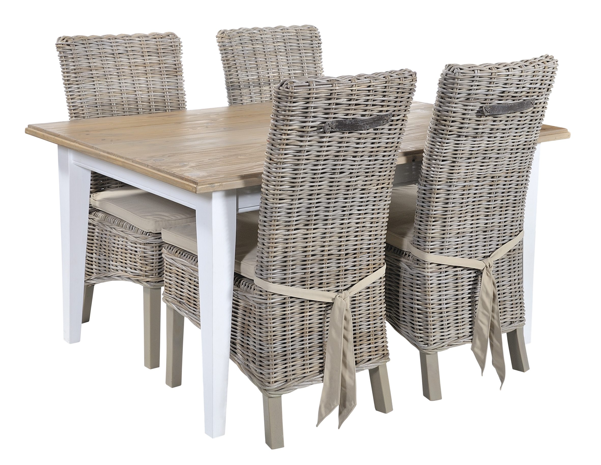 Lulworth_Dining_Table_Rattan_GW_Chairs - Haven Furniture