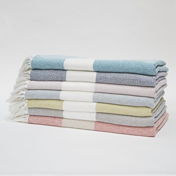 Oxford Stripe Chinchilla Blanket | The Haven Home Interiors