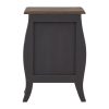 Bourges 1 Drawer 1 Shelf Grey Bedside Cabinet