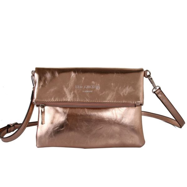 rose gold messenger bag