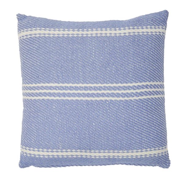 Lightweight Cobalt Oxford Stripe Cushion