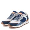 Navy PU Mens Trainer